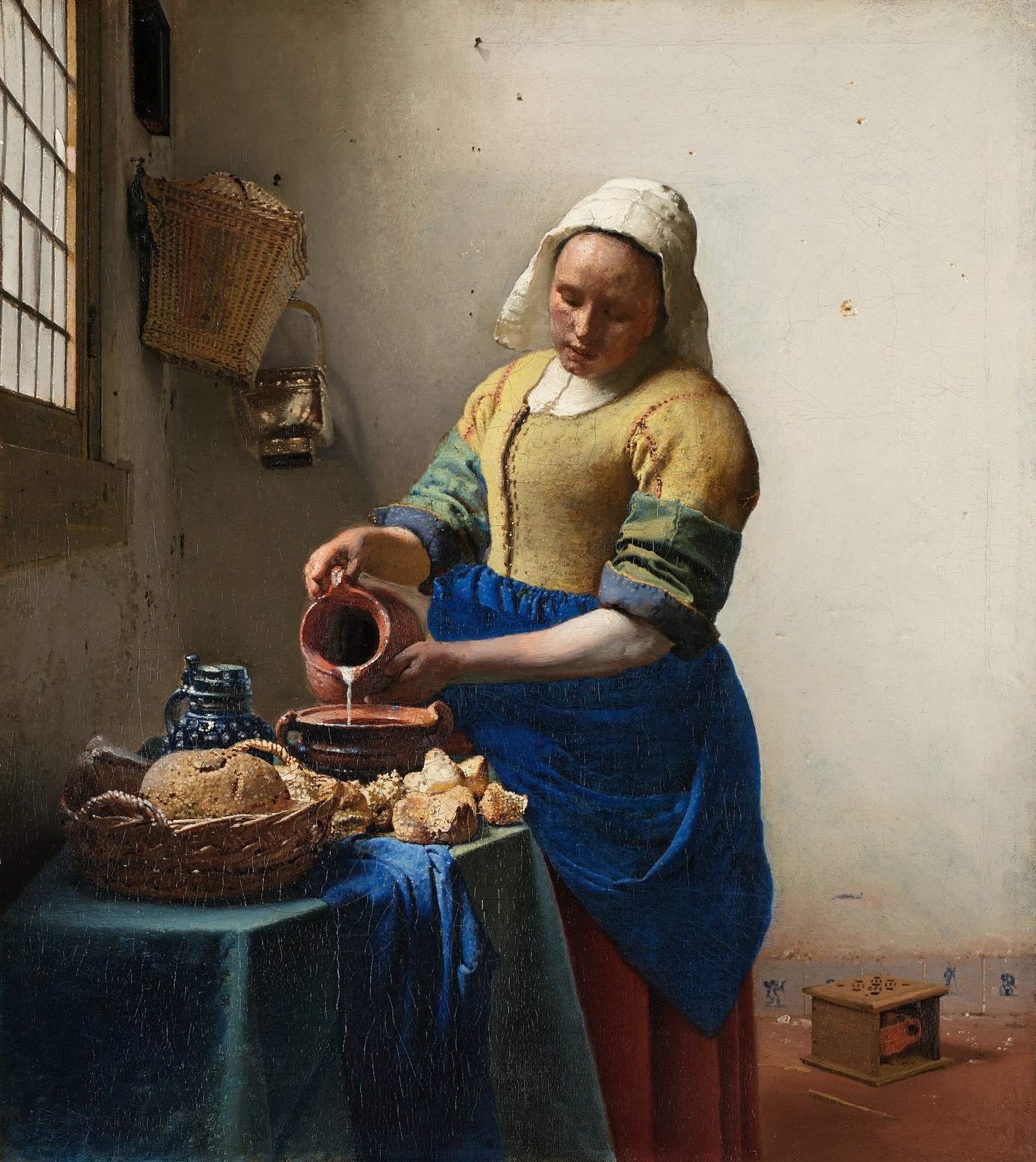 The Milkmaid by Johannes Vermeer, 1658