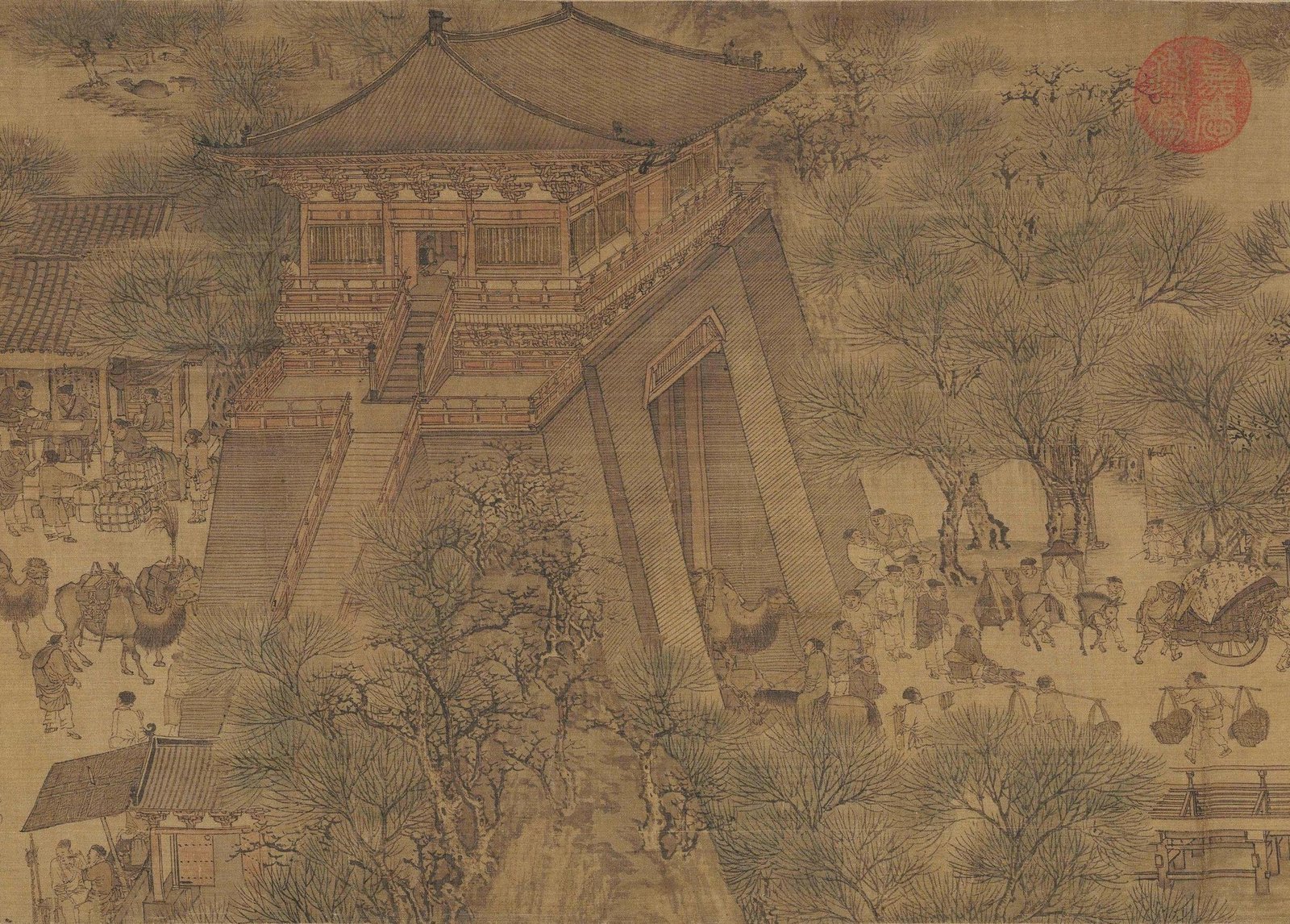 Along the River During the Qingming Festival by Zhang Zeduan, 1120