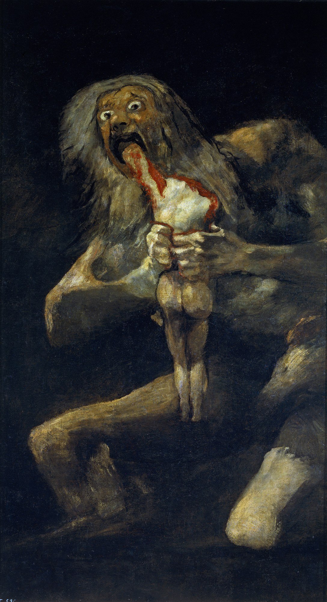 Saturn Devouring His Son by Francisco Goya, 1823