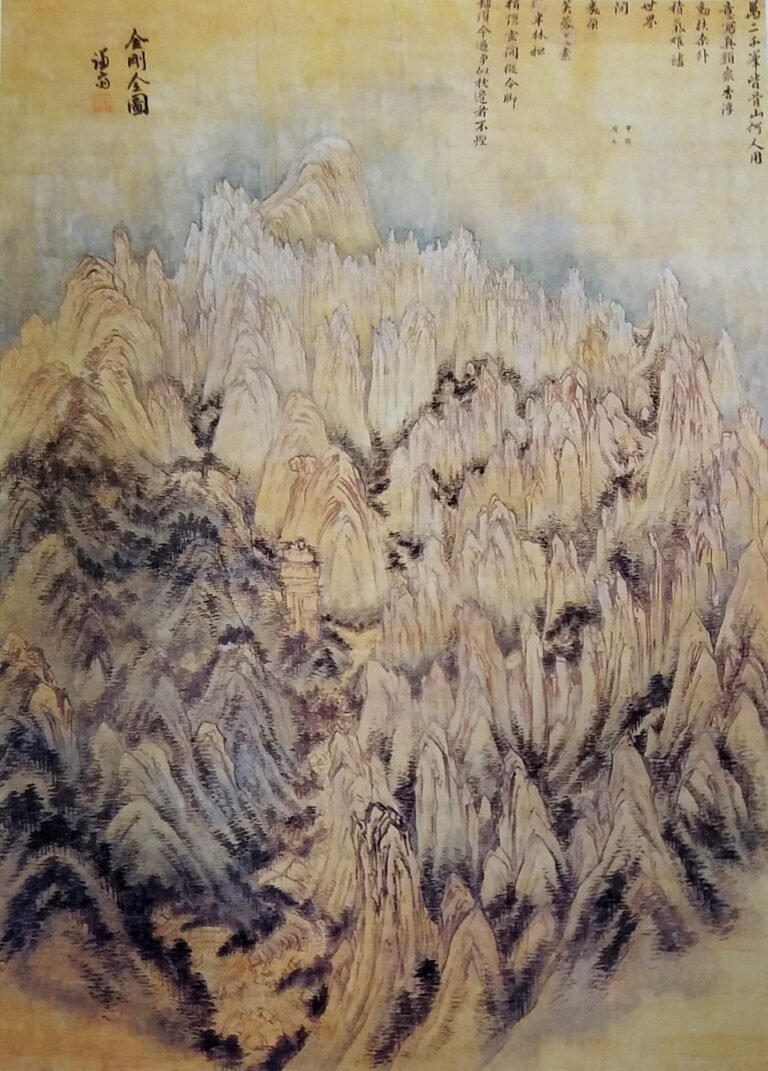 Geumgangjeondo (General View of Mt. Geumgangsan) by Jeong Seon, 1734