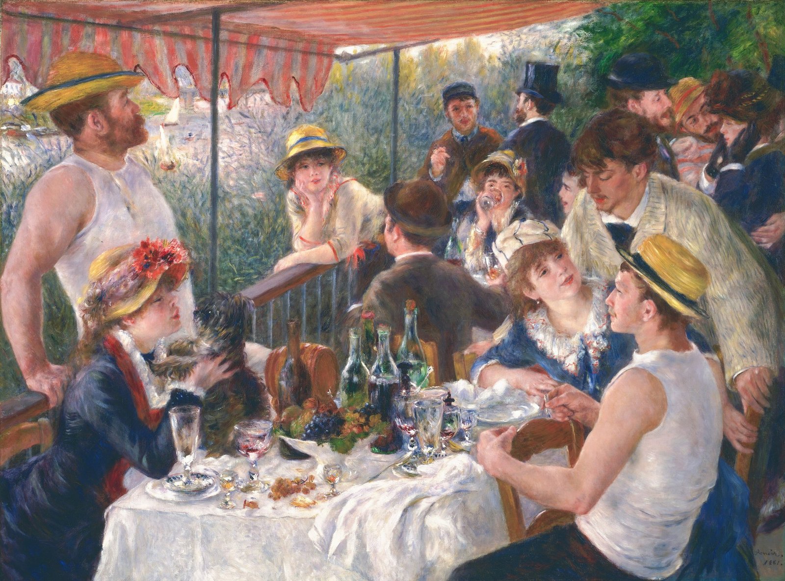 Luncheon of the Boating Party by Pierre-Auguste Renoir, 1881