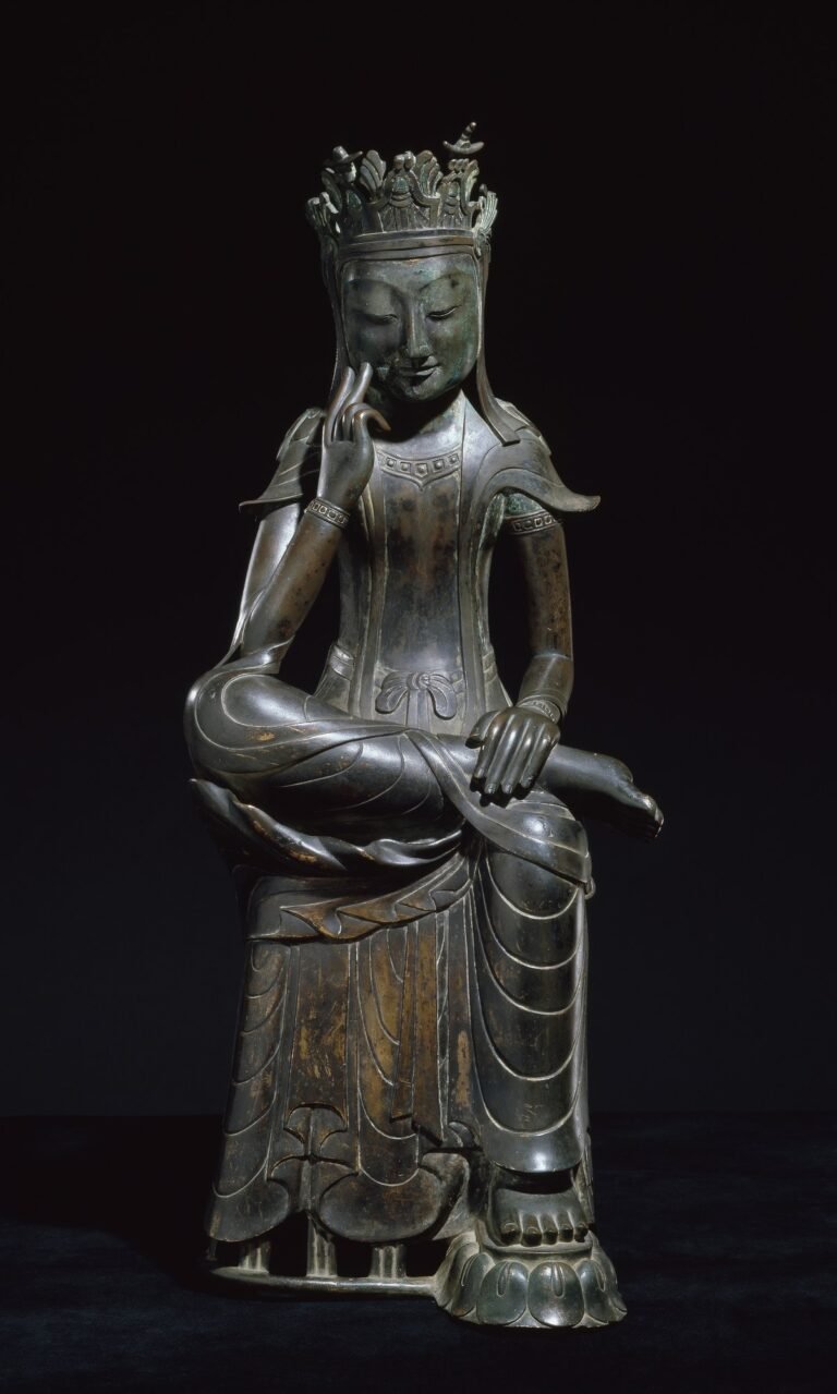 Pensive Bodhisattva (National Treasure No. 78) by Unknown, 6th century