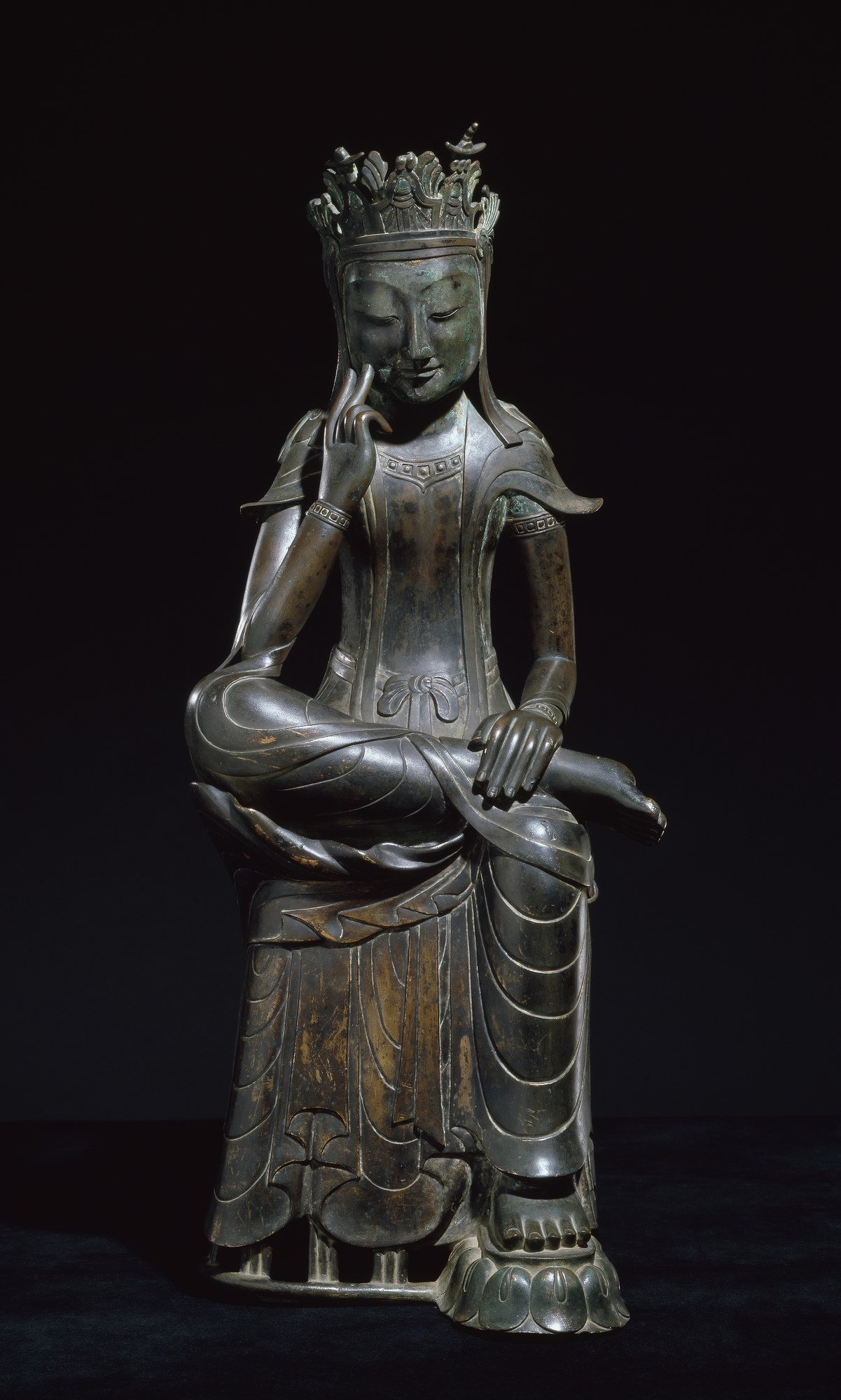 Pensive Bodhisattva (National Treasure No. 78) by Unknown, 6th century
